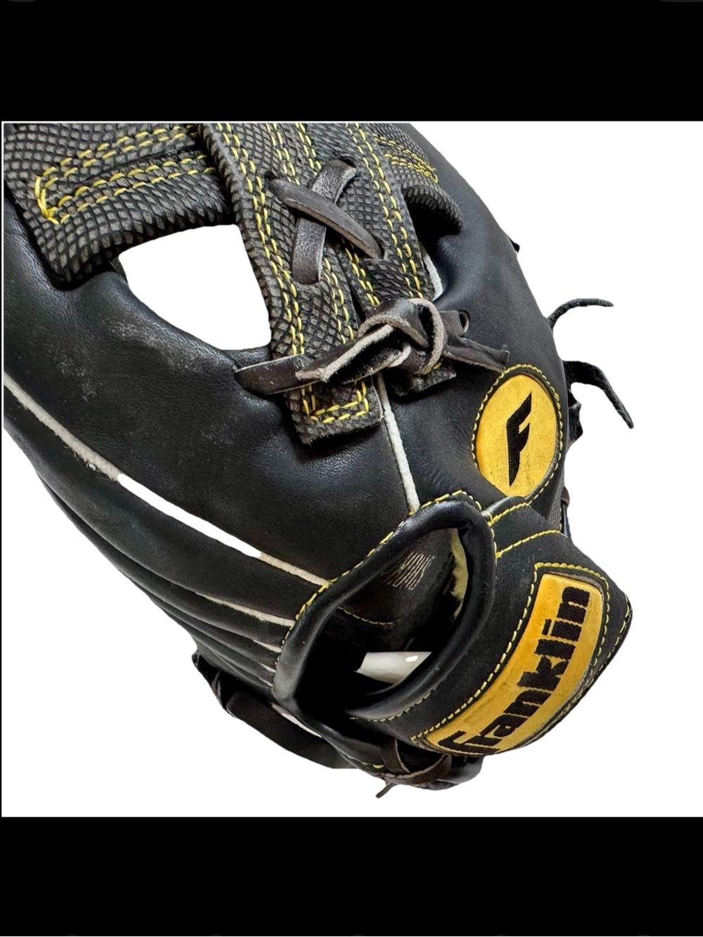 Franklin 4881 Professional Series RHT 12” Baseball Glove⚾ Premium Black Leather - Picture 3 of 6